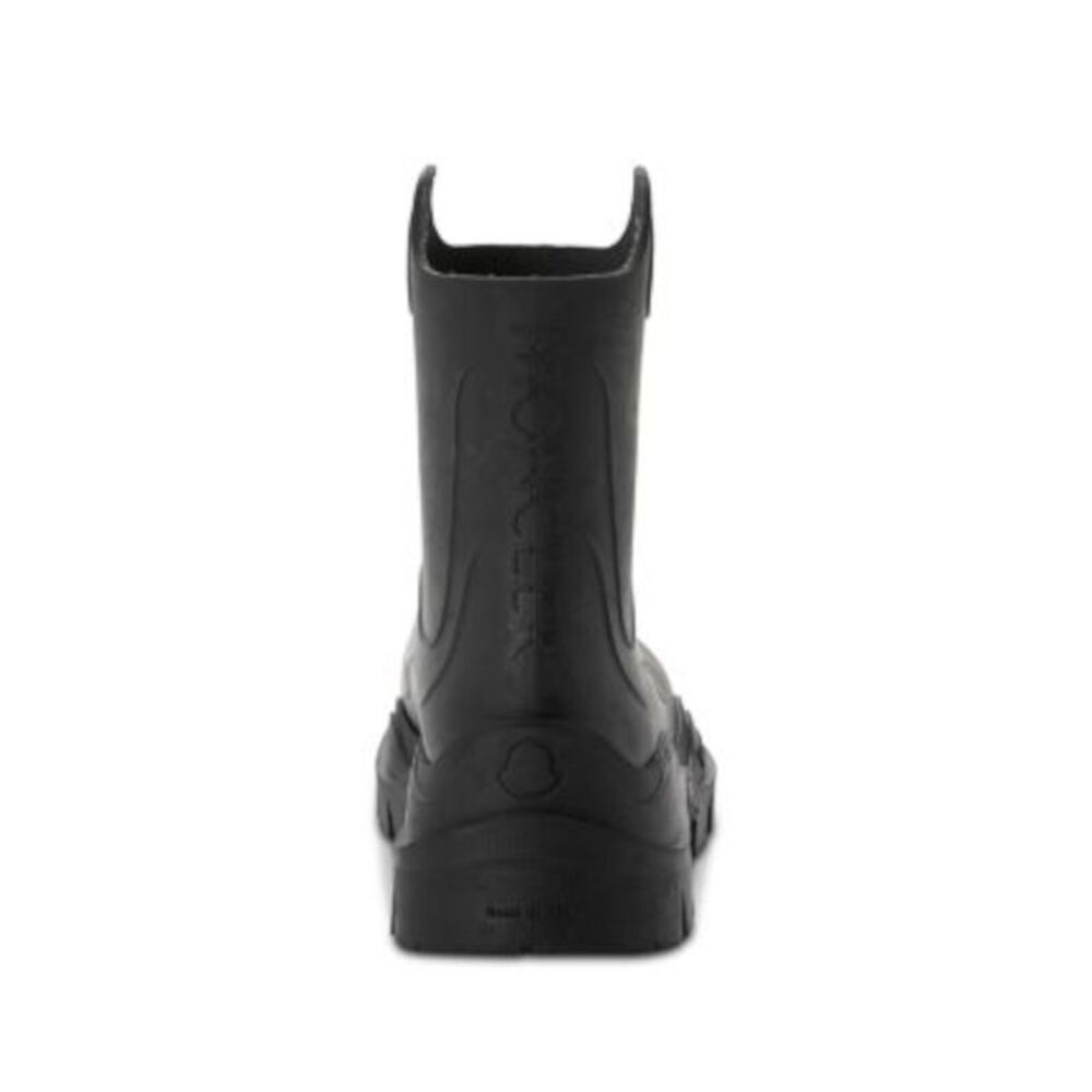 MONCLER Womens Black 1" Platform Pull-Tab Misty Round Toe Rain Boots 40 - Picture 2 of 4